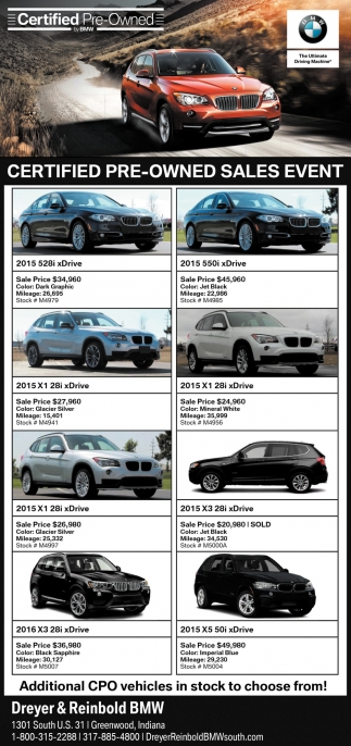 Dreyer And Reinbold Bmw >> Certified Pre Owned Sales Event Dreyer And Reinbold Bmw Dreyer And Reinbold Bmw >> Certified Pre Owned Sales Event Dreyer And Reinbold Bmw