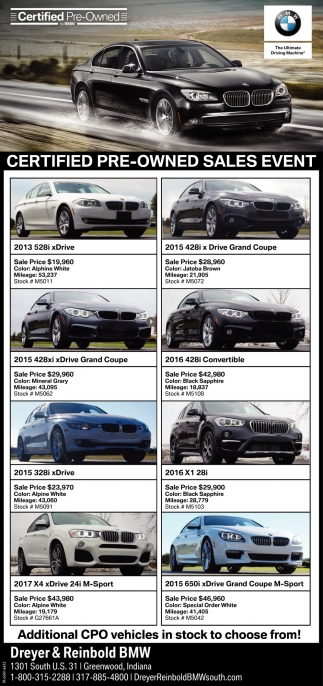 Dreyer And Reinbold Bmw >> Certified Pre Owned Sales Event Dreyer And Reinbold Bmw Dreyer And Reinbold Bmw >> Certified Pre Owned Sales Event Dreyer And Reinbold Bmw