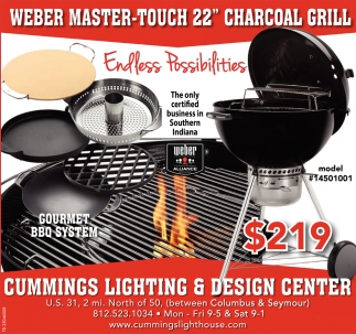 Weber Master-Touch 22'' Charcoal Grill, Cummings Lighting & Design