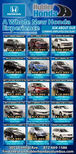 A Whole New Honda Experience, Hubler Honda , Columbus, IN