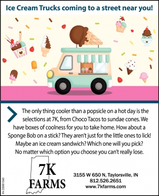 Ice Cream Trucks Coming To A Street Near You, 7K Farms, Taylorsville, IN